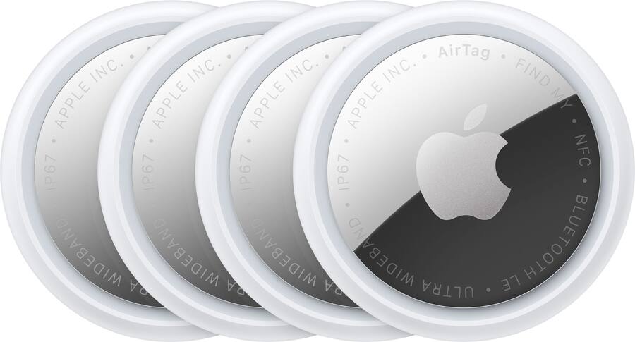 Apple - AirTag 4 pack (2nd generation) - 2026 - White